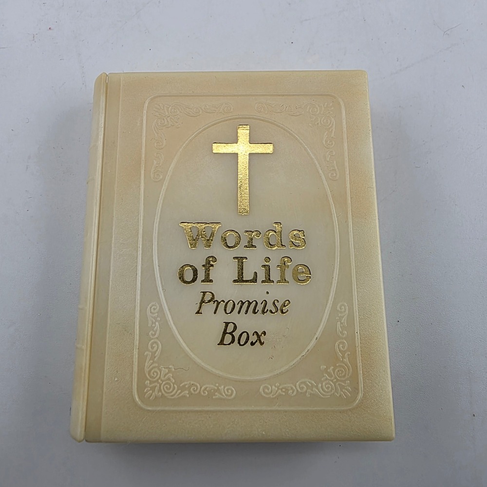 VTG Words of Life Promise Box Vintage Warner Press Made in Hong Kong Religious‎